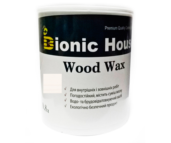 

Краска для дерева WOOD WAX Bionic-House 0,8л Белый А101