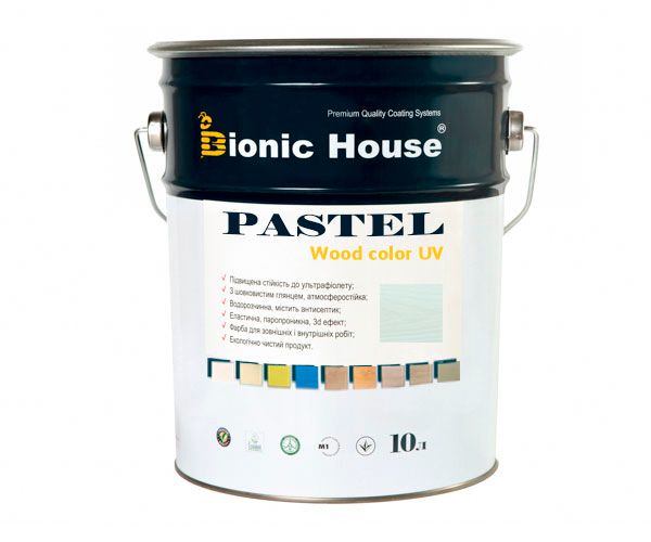

Краска для дерева PASTEL Wood Color Bionic-House 10л Мальдивы Р215