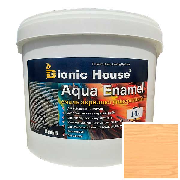 

Краска-эмаль для дерева Bionic-House Aqua Enamel 10л Карамель