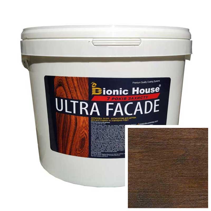 

Краска для дерева фасадная, длительного срока службы ULTRA FACADE 10л Венге
