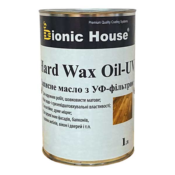 

Масло для пола с твердым воском и УФ-фильтром HardWax Oil UV 1л Бесцветный