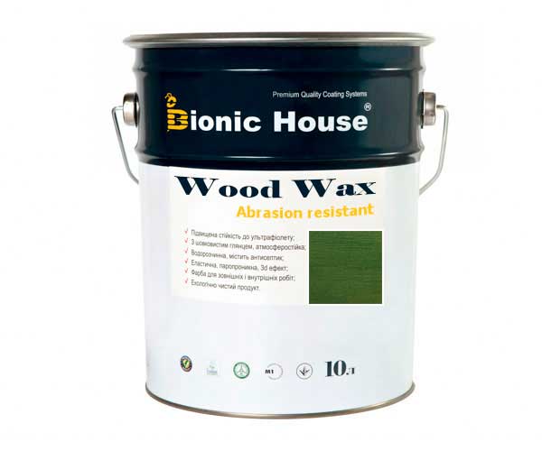

Краска для дерева WOOD WAX Bionic-House 10л Кипарис
