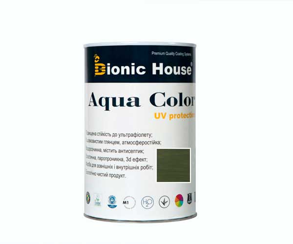

Краска для дерева Bionic-House Aqua Color UV-protect 0,8л Мирта