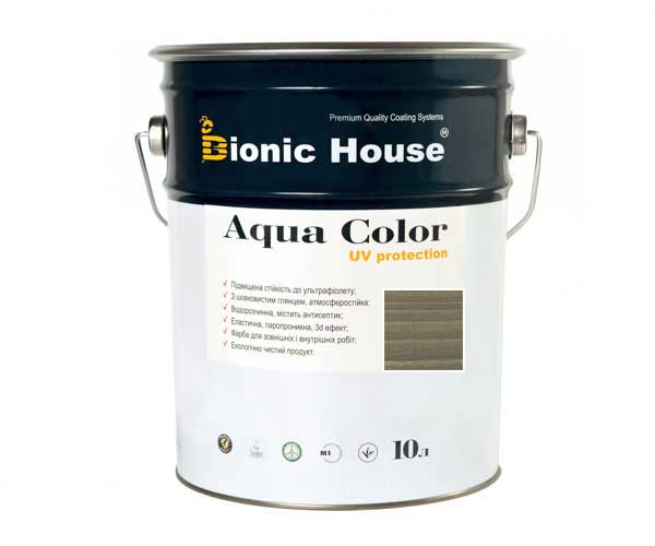 

Краска для дерева Bionic-House Aqua Color UV-protect 10л Ольха