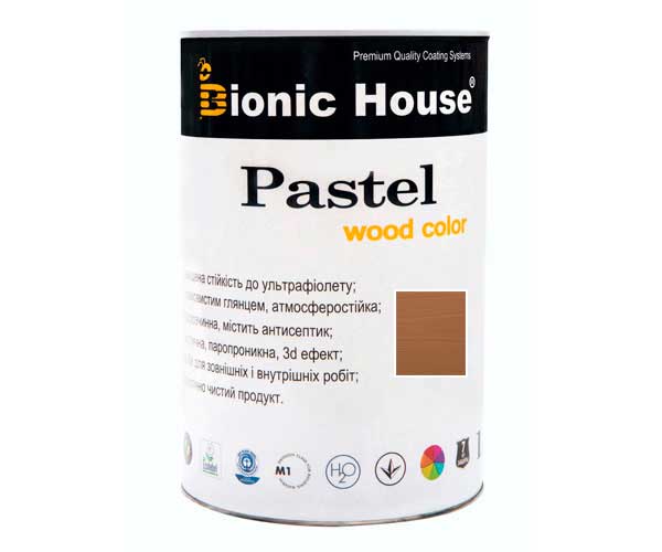 

Краска для дерева PASTEL Wood Color Bionic-House 0,8л Мокко
