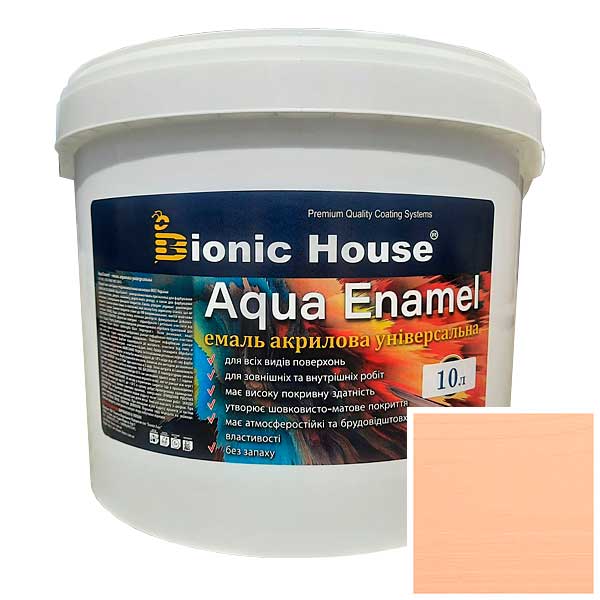 

Краска-эмаль для дерева Bionic-House Aqua Enamel 10л Персик