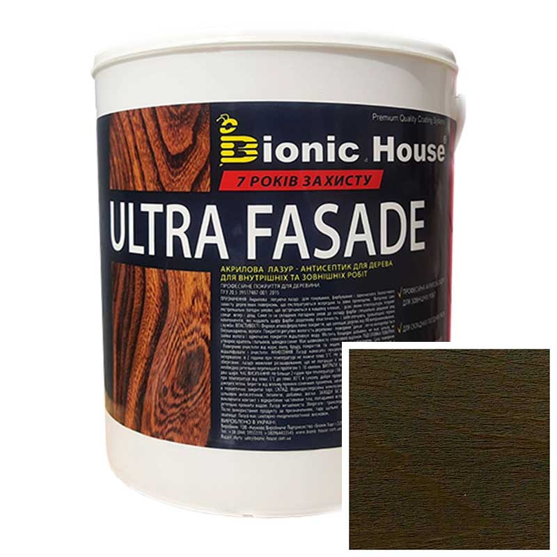 

Краска для дерева фасадная, длительного срока службы ULTRA FACADE 2,5л Антрацит