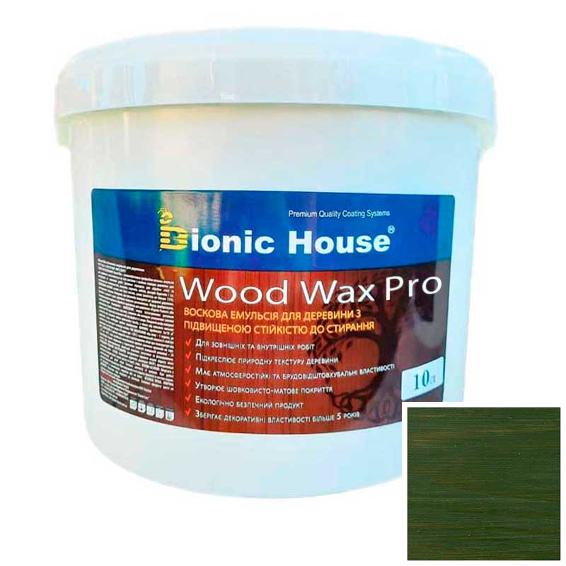 

Краска для дерева WOOD WAX PRO безцветная база Bionic-House 10л Мирта