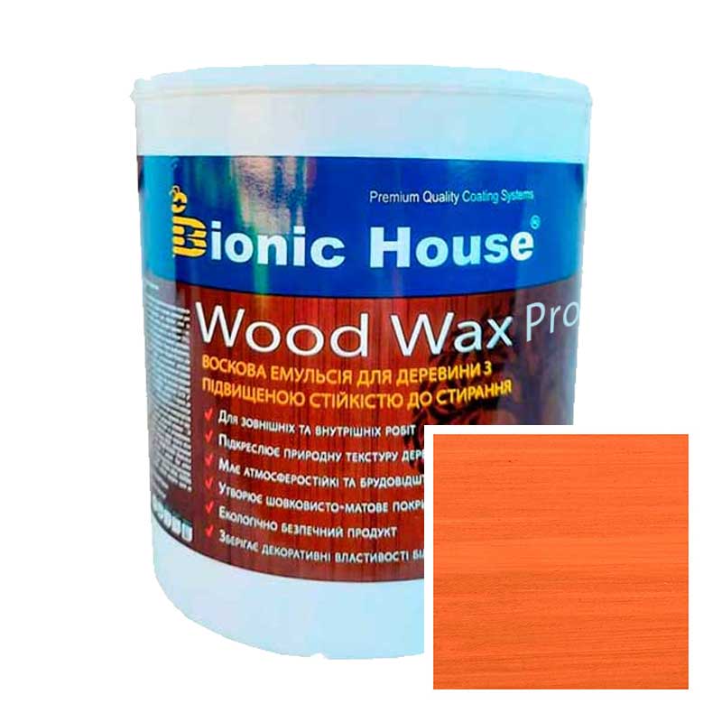 

Краска для дерева WOOD WAX PRO безцветная база Bionic-House 2,5л Рябина