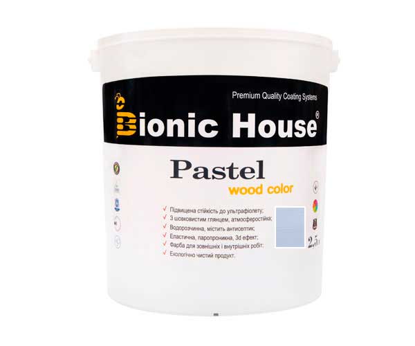

Краска для дерева PASTEL Wood Color Bionic-House 2,5л Баунти