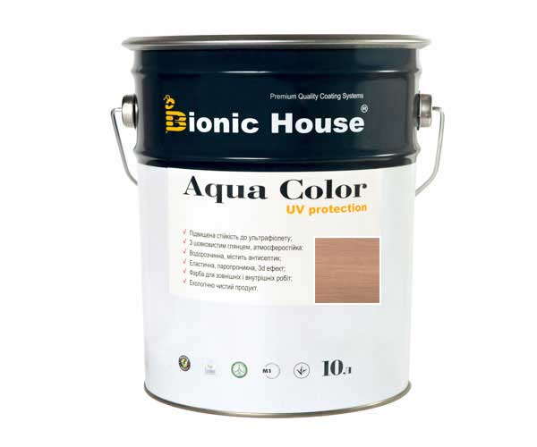

Краска для дерева Bionic-House Aqua Color UV-protect 10л Индиго