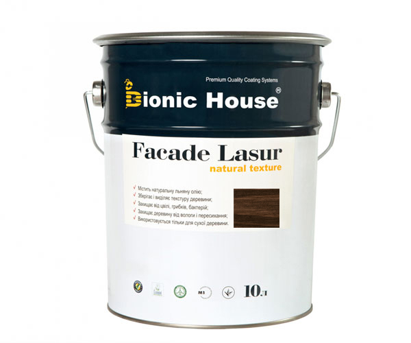 

Краска для дерева FACADE LASUR Bionic-House 10л Палисандр А111