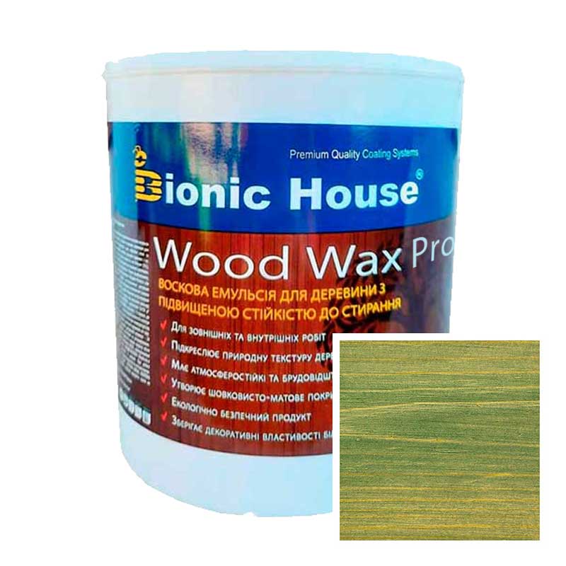 

Краска для дерева WOOD WAX PRO безцветная база Bionic-House 2,5л Изумруд