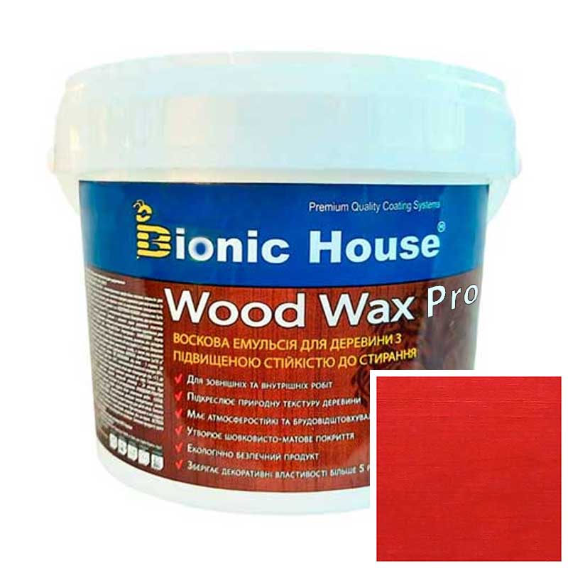 

Краска для дерева WOOD WAX PRO безцветная база Bionic-House 0,8л Барбарис