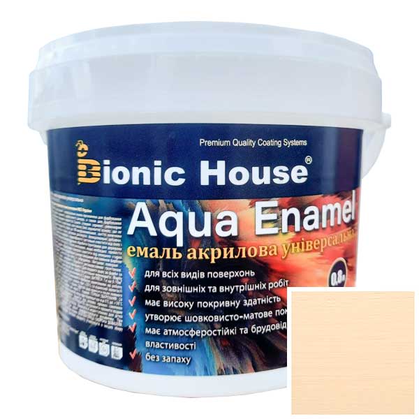 

Краска-эмаль для дерева Bionic-House Aqua Enamel 0,8л Капучино