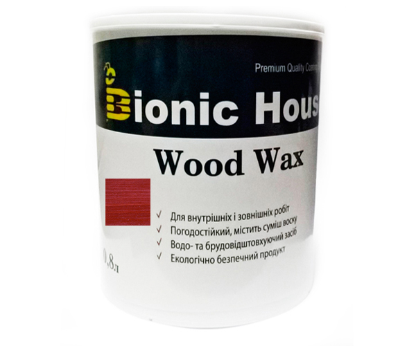 

Краска для дерева WOOD WAX Bionic-House 0,8л Вишня А108