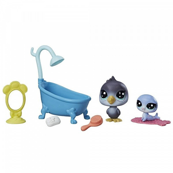 

Игровой набор Hasbro Littlest Pet Shop - Веселое купание (C1201/C0046)