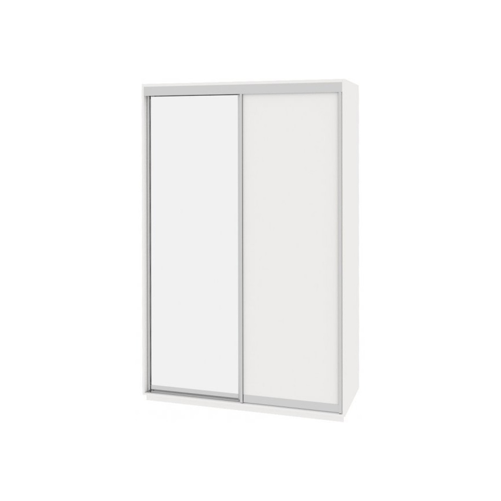 

Шкаф-купе Виват — 2 двери (ДОМ) ДСП + Зеркало-Белый 160x60x220