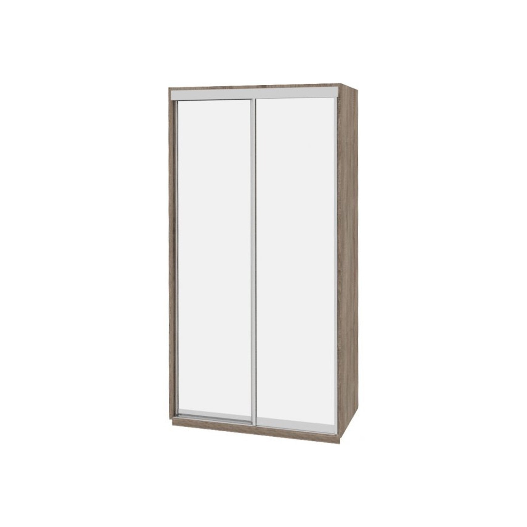 

Шкаф-купе Виват — 2 двери (ДОМ) Зеркало-Дуб сонома трюфель 140x60x220