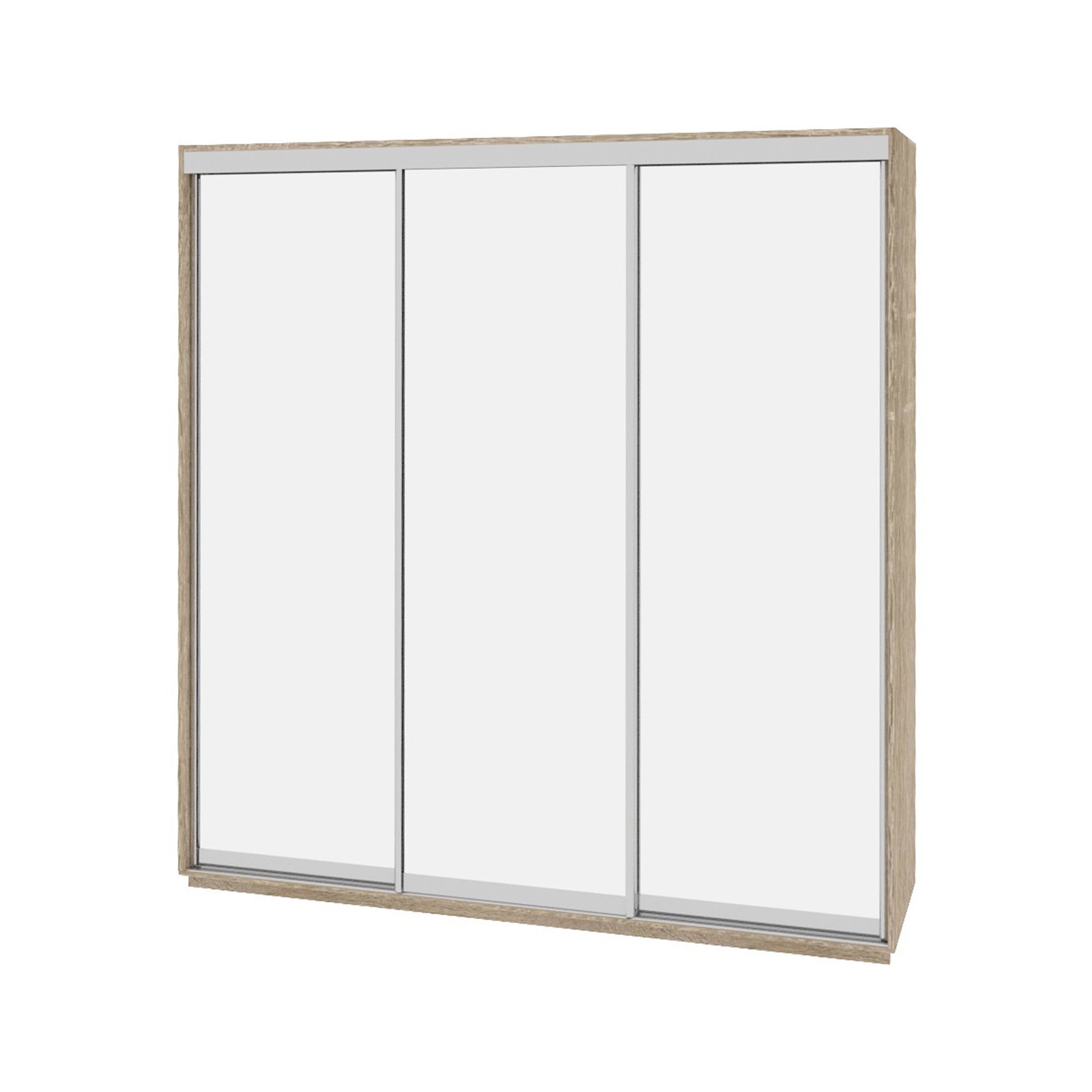 

Шкаф-купе Виват — 3 двери (ДОМ) Зеркало-Дуб сонома 200x60x220