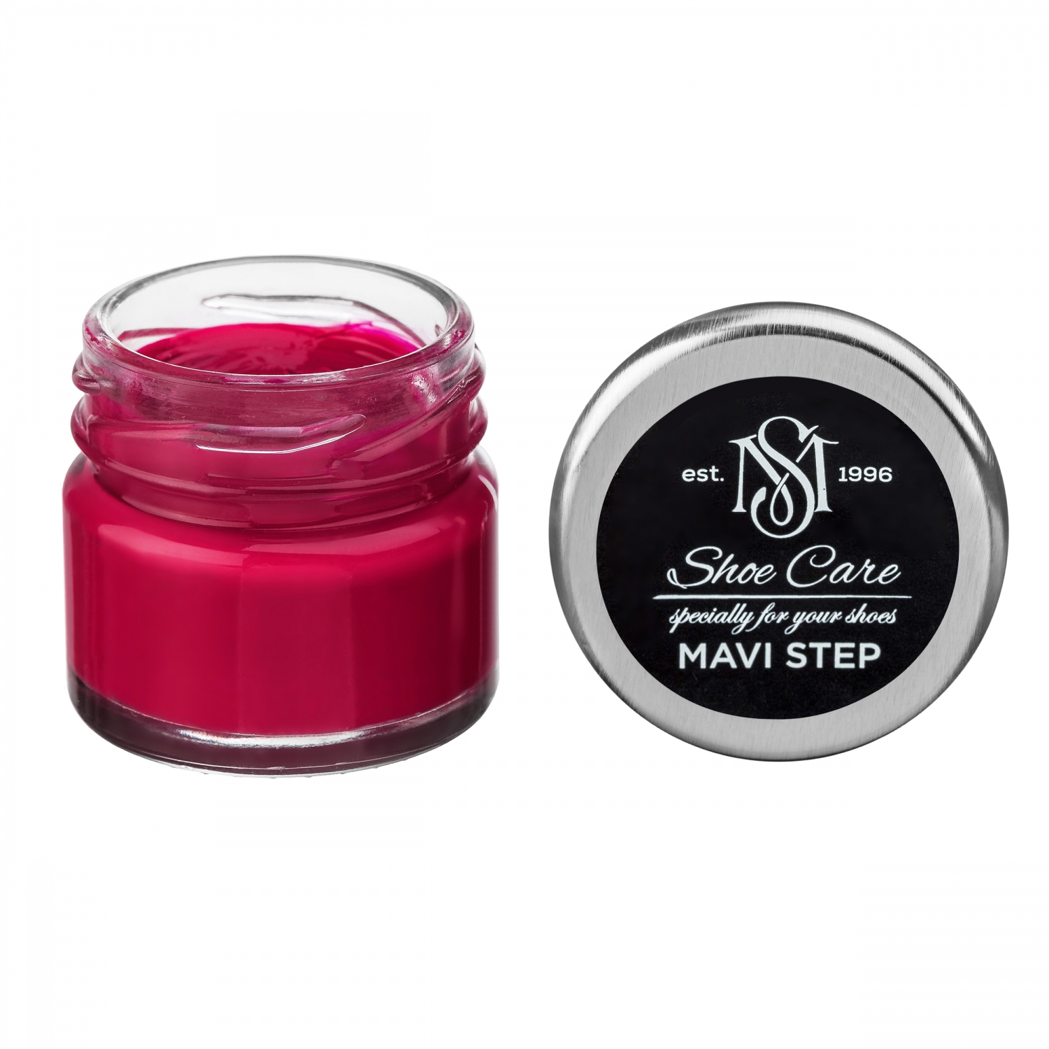 

Краска бальзам для замши и нубука малиновая 161 MAVI STEP Multi Oil Balm, 25 мл