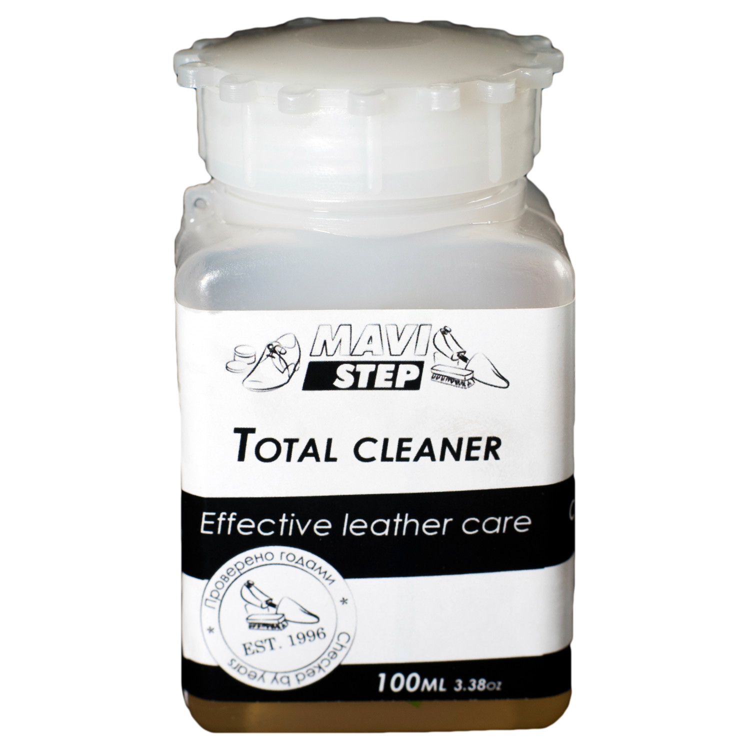 

Средство для чистки кожаных изделий MAVI STEP Total Cleaner, 100 мл 100 мл расход до 100 пар обуви