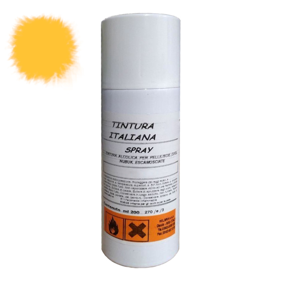 

Краска-спрей для замши желтая MAVI STEP Renovator Leather Spray, 200 мл