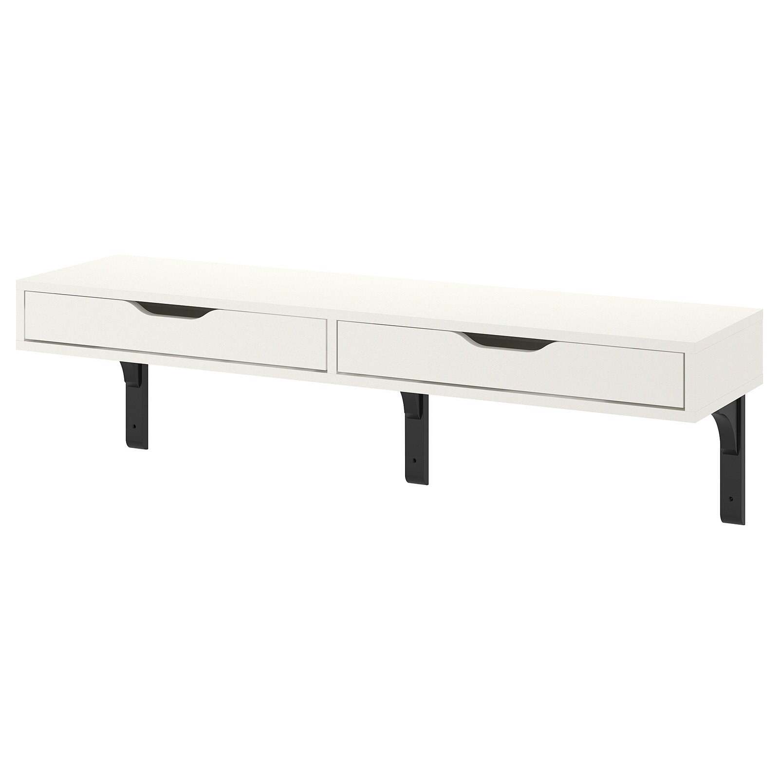 

Полка IKEA EKBY ALEX/RAMSHULT навесная 119x29 см белый, черный 092.909.53