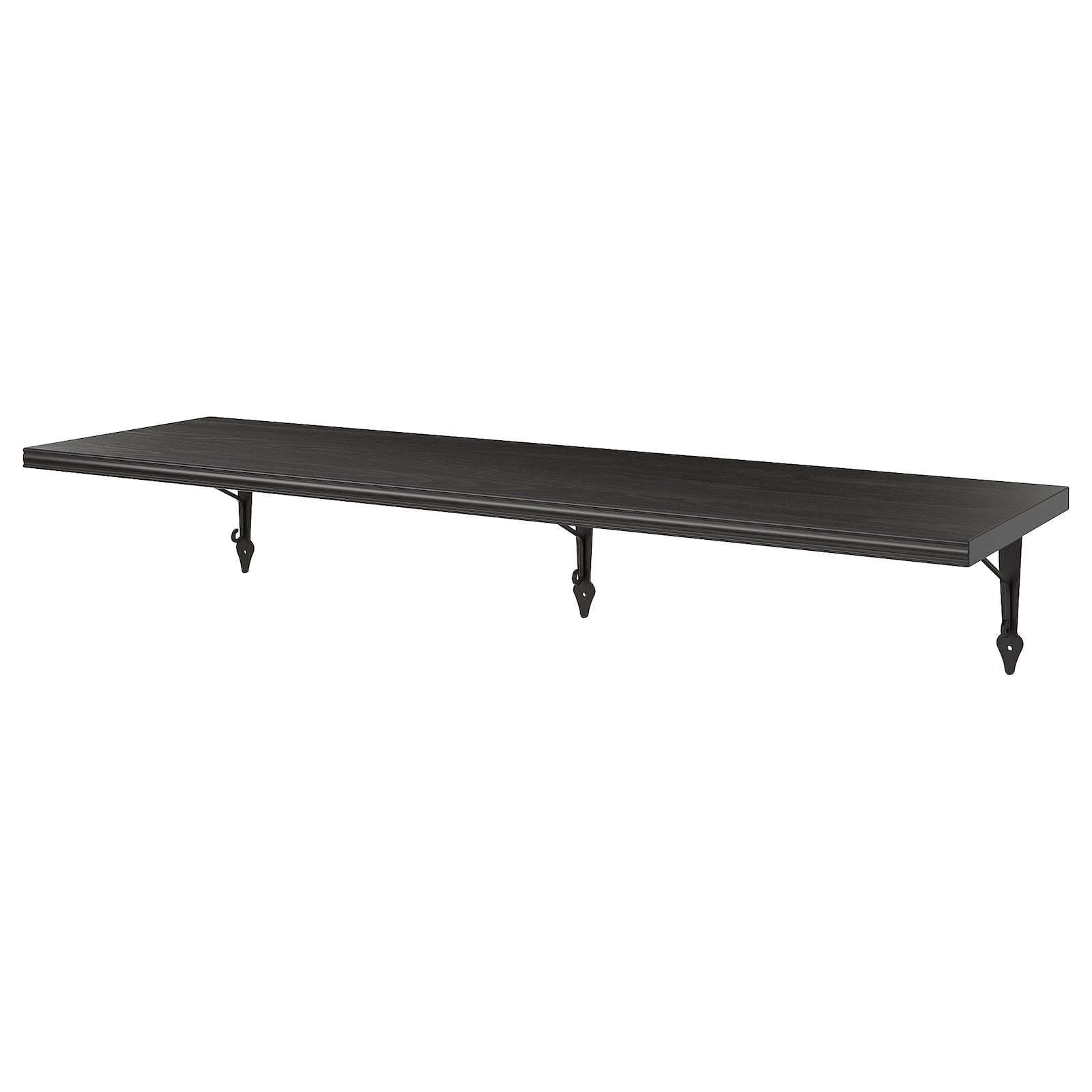 

Полка IKEA BERGSHULT/KROKSHULT навесная 120x30 см коричнево-чёрный, антрацит 893.260.57