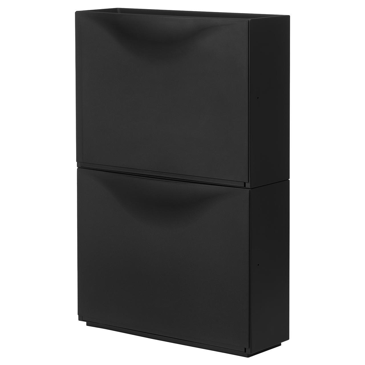 

Шкафчик для обуви IKEA TRONES 52x39 см 2 шт черный 803.973.13