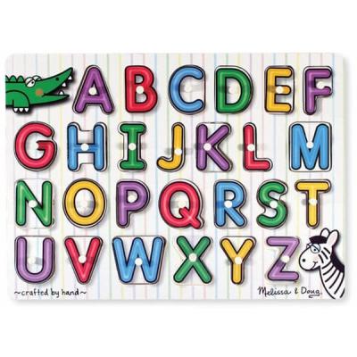 

Развивающая игрушка Melissa&Doug Деревянная рамка-вкладыш Английский алфавит (MD23272)