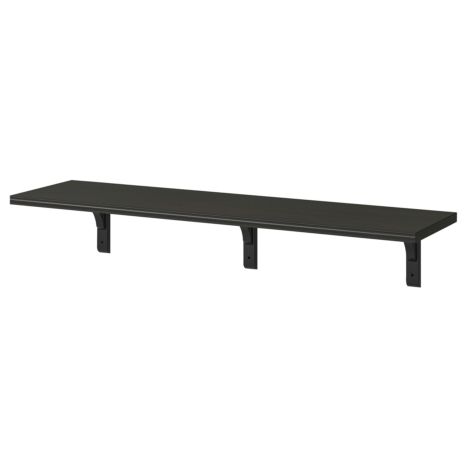 

Полка IKEA BERGSHULT/RAMSHULT навесная 120x30 см коричнево-чёрный 992.906.18