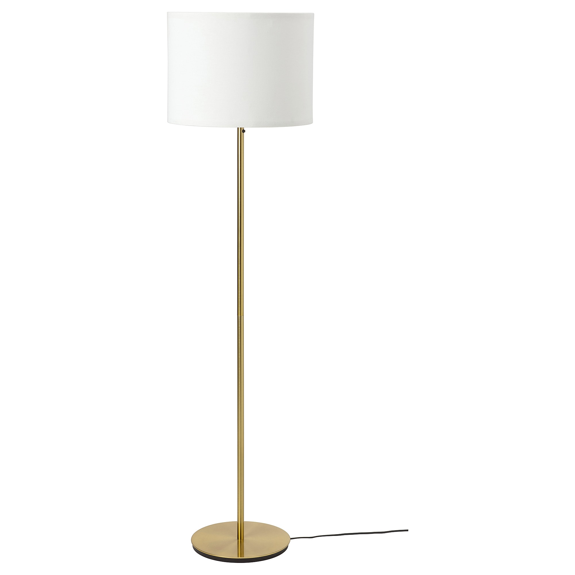 

Торшер IKEA RINGSTA / SKAFTET белый латунь 593.859.58