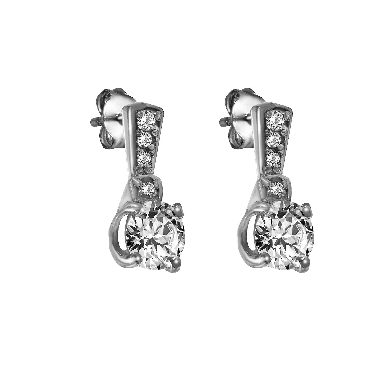 

Серьги из серебра с куб. циркониями 144262