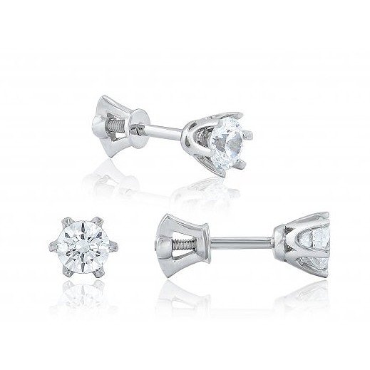 

Серьги из белого золота с Swarovski Zirconia 1530114