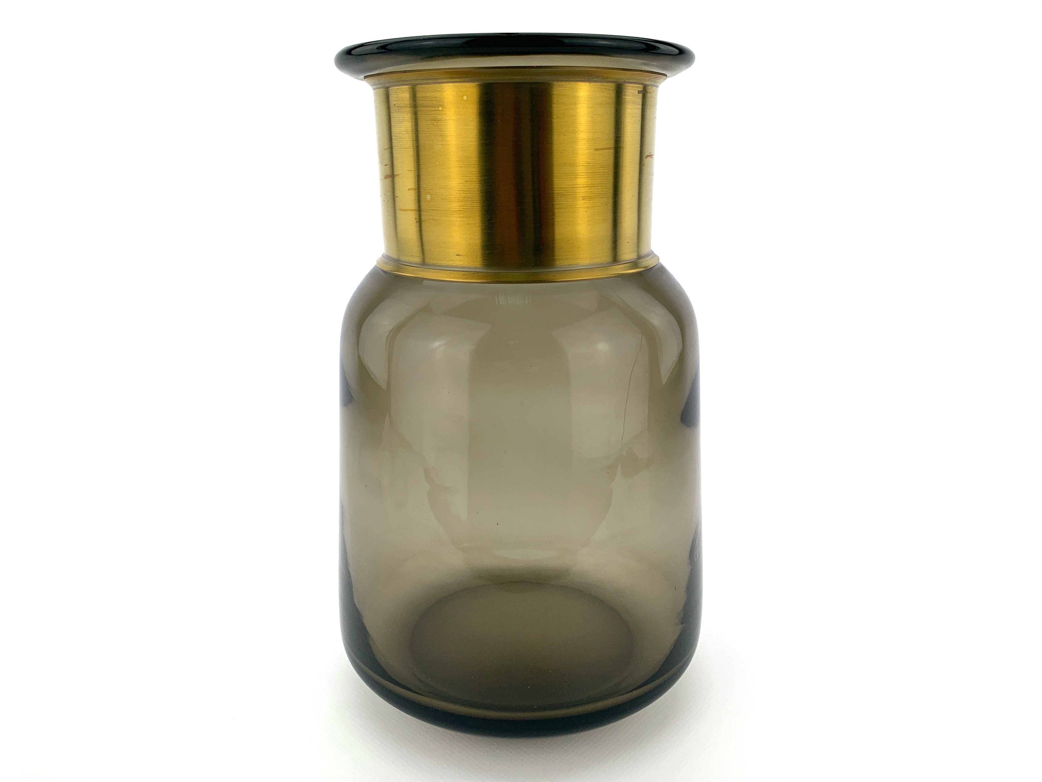 

Ваза для цветов TerrA "Gold collar" пепельный 27х13см (3505-2)