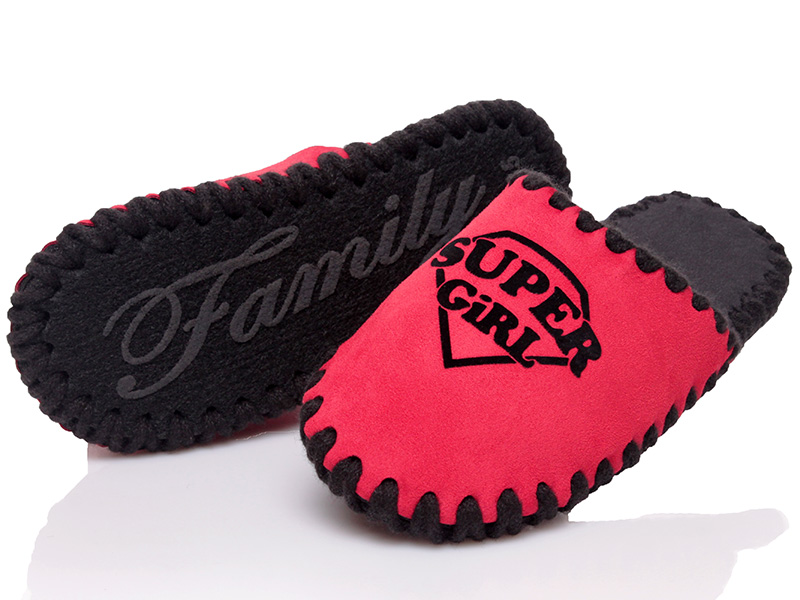 

Тапочки детские деми для девочки Family 00-00004914 Красный р.37 (24 см.)