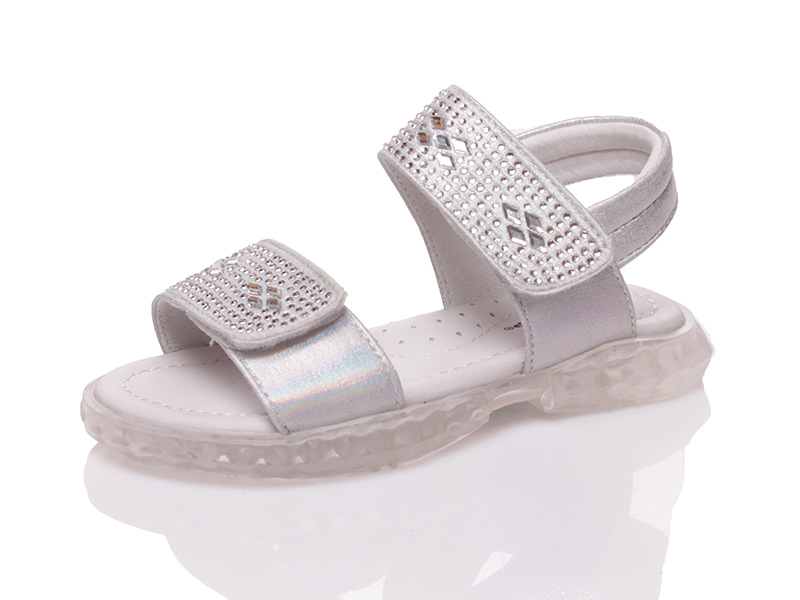 

Босоножки детские лето для девочки Weestep 00-00003610 Серебристый р.29 (19,3 см.)