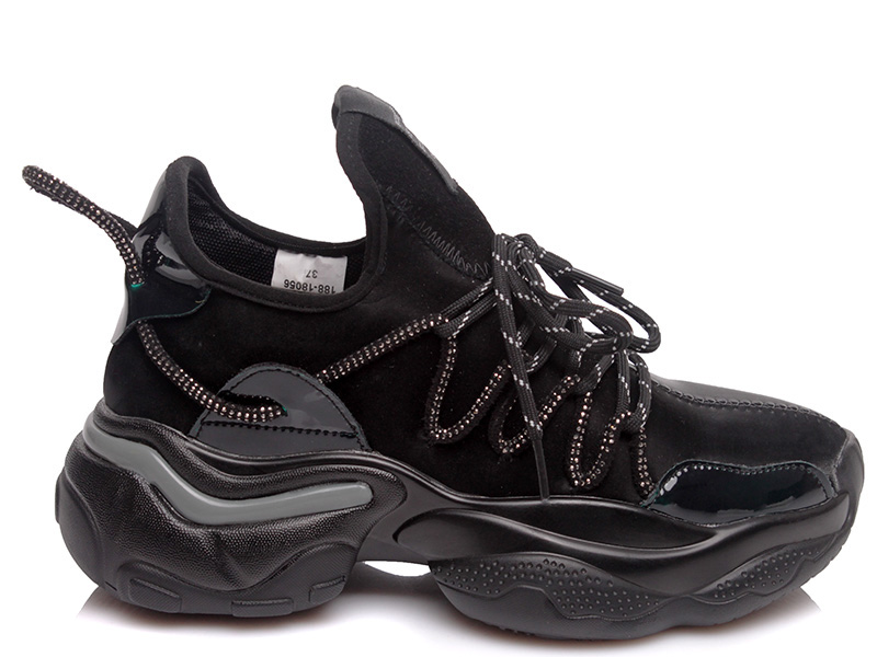 

Кроссовки женские деми Allshoes 00-00005604 Черный р.38 (25,0 см.)