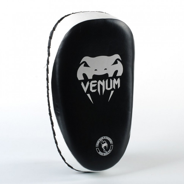 

Макивара изогнутая кожаная Venum VL-8332-BKW р-р 35x21x7см
