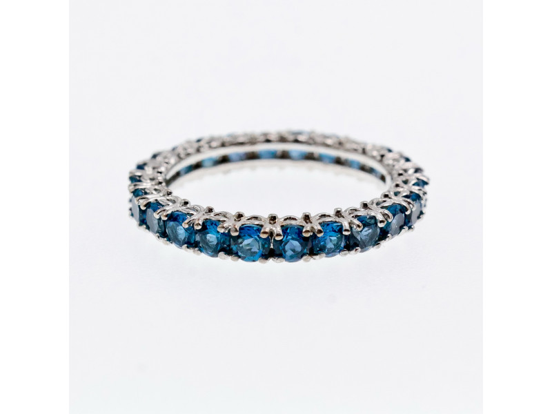 

Серебряное кольцо с аквамаринами Волна Натуральный Sky Jewelry 002953