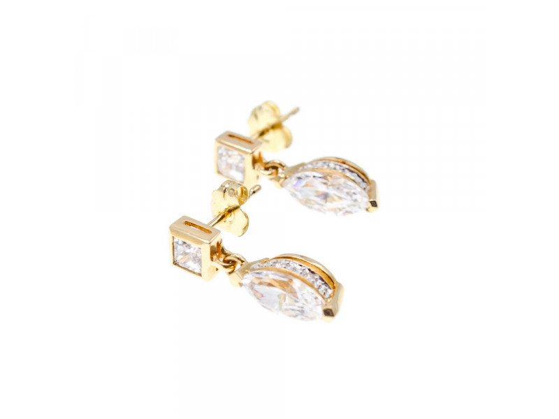 

Золотые серьги с фианитами Маленькая Радость Натуральный Sky Jewelry 002817