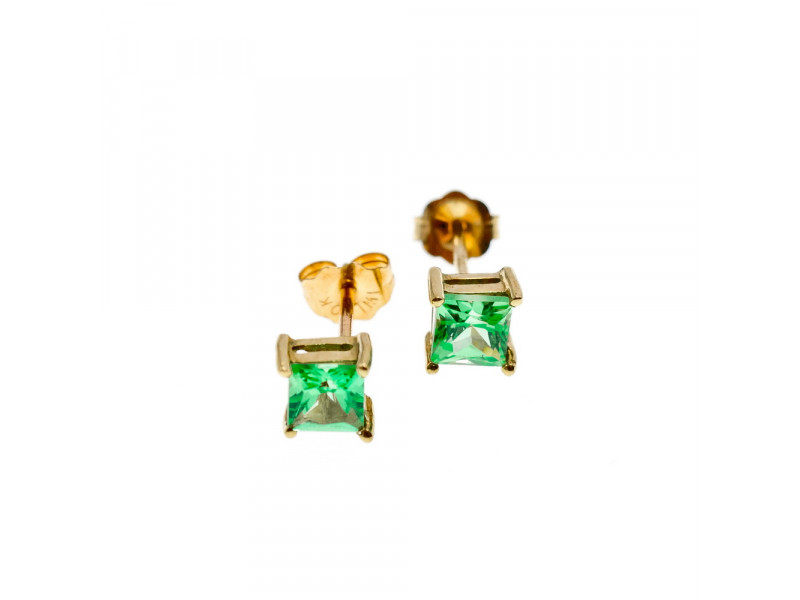 

Золотые серьги-гвоздики с камнем цаворит Sky Jewelry 002685
