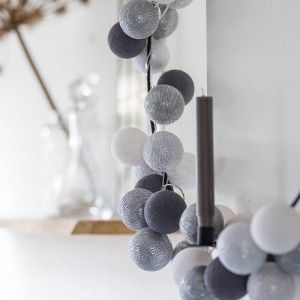 

Хлопковая гирлянда Silver-Mix 35 шариков в ряд 5,58 м