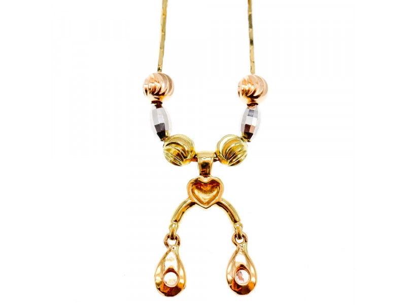

Дизайнерское Золотое Ожерелье 18К (750 проба) Sky Jewelry 001567