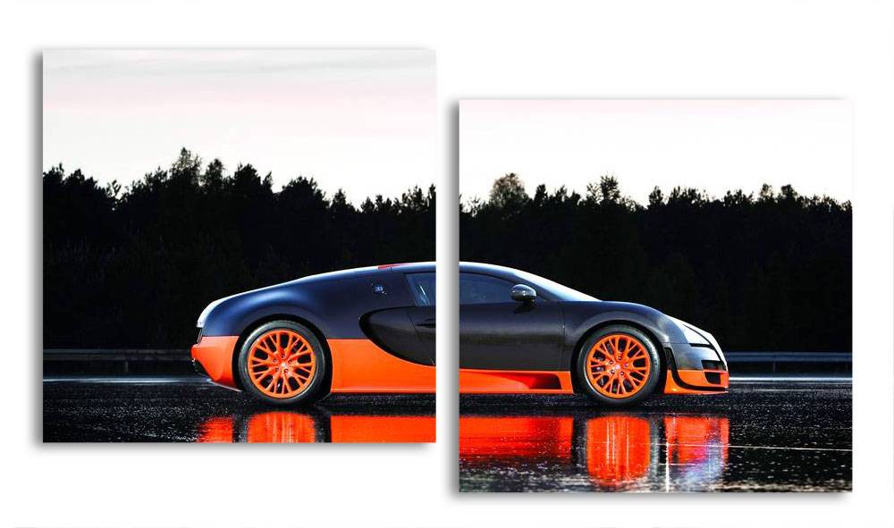 

Модульная картина LaPrint Bugatti 150х82 см