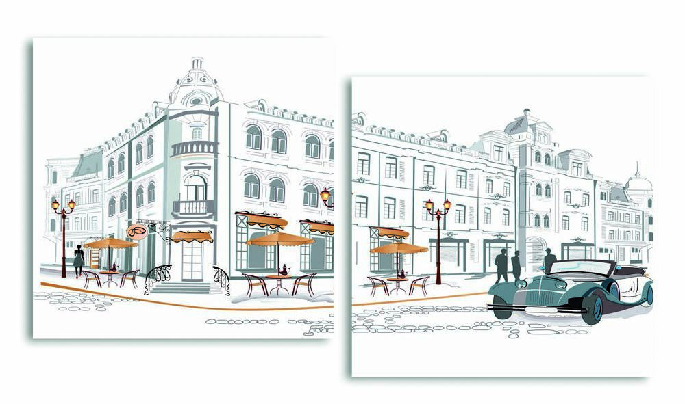 

Модульная картина LaPrint Улица 130х70 см