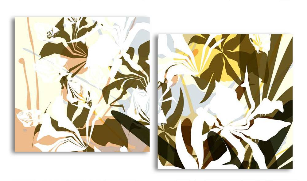 

Модульная картина LaPrint Цветы 130х70 см