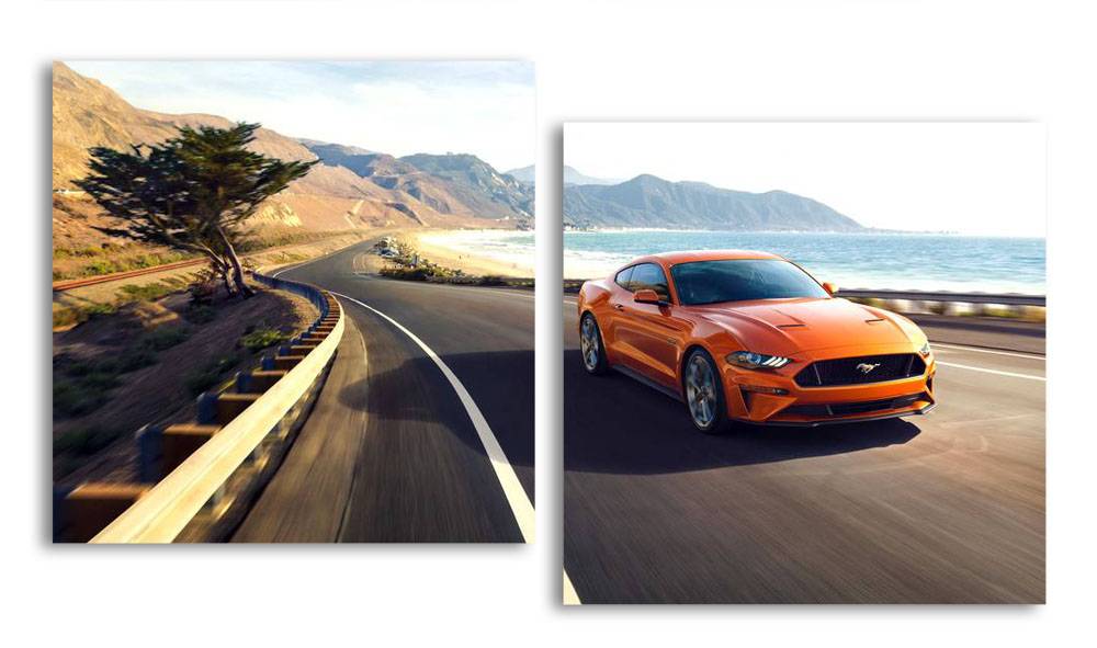 

Модульная картина LaPrint Mustang 100х54 см
