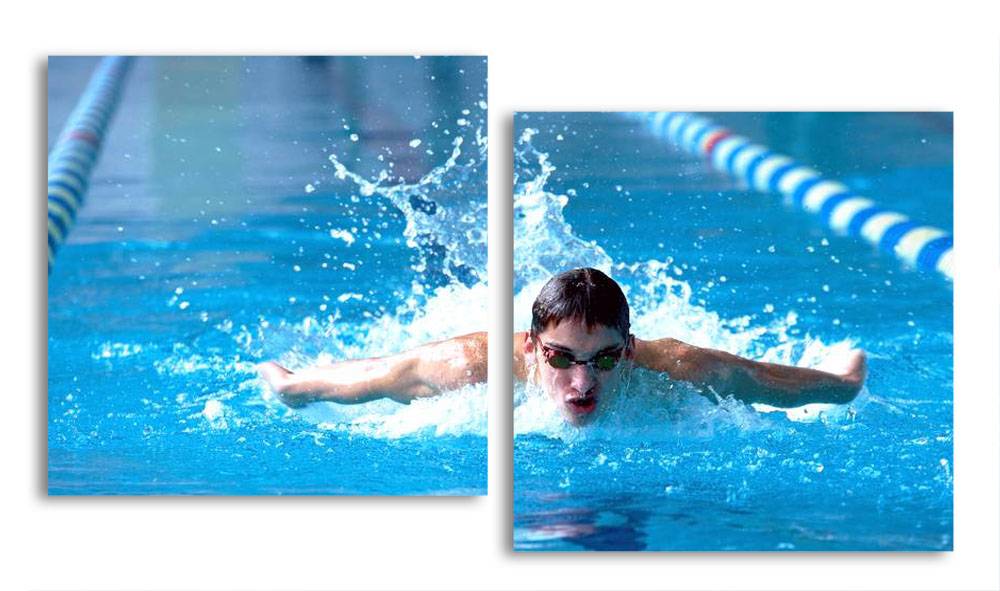 

Модульная картина LaPrint Плавание 100х54 см